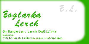 boglarka lerch business card